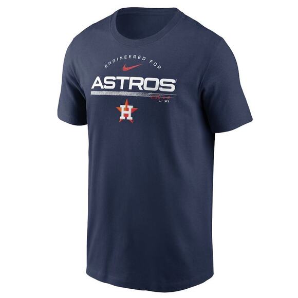 Nike Men's Houston Astros Team Engineered Performance Crew Tee in Navy Small $35 - Picture 1 of 4